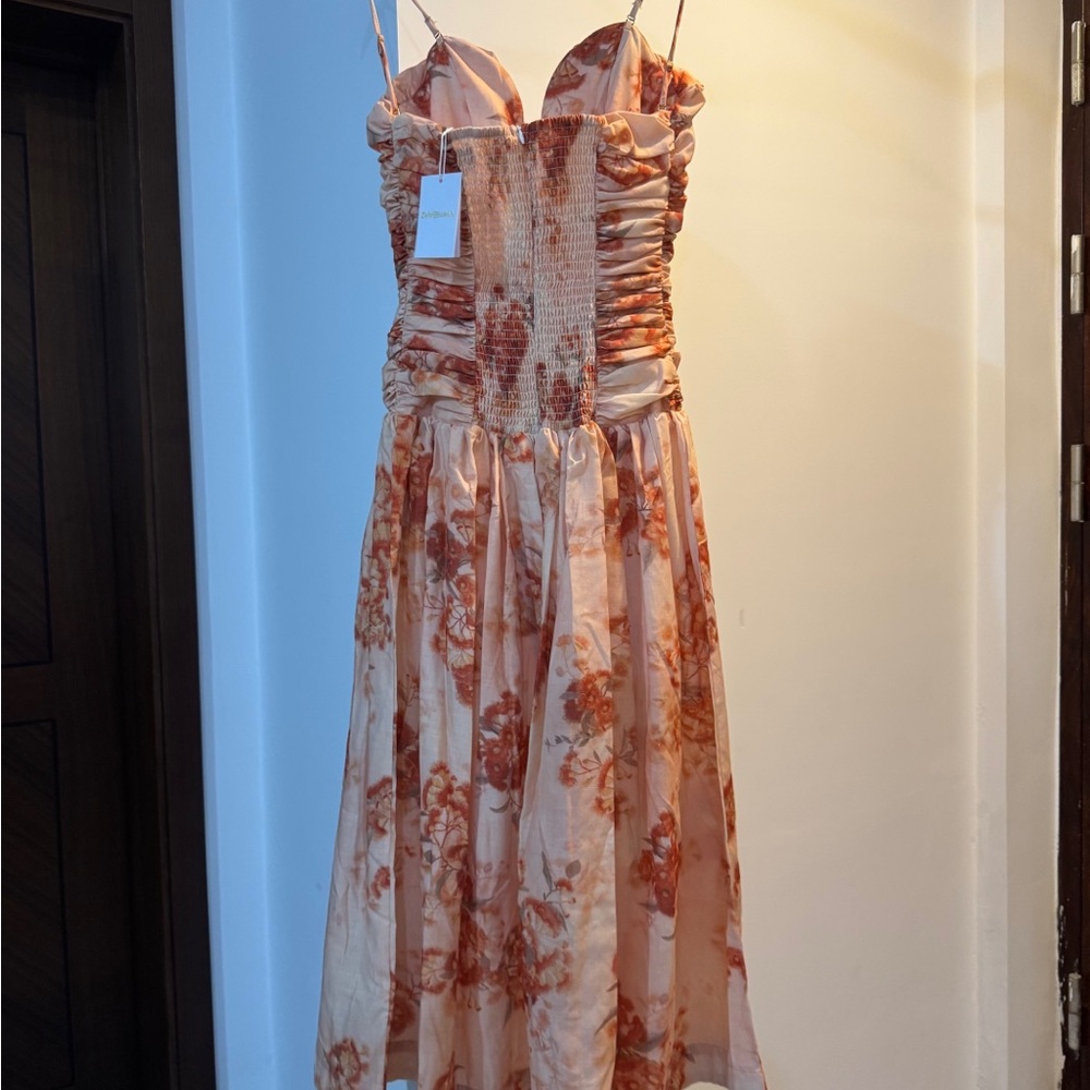 Zimmerman Printed Deep-V Cami Dress - Picture 3 of 16